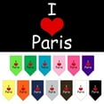 thumbnail image 1 of Pet and Dog Bandana Screen Printed, "I Love Paris", 1 of 9