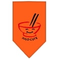 thumbnail image 1 of Miso Cute Screen Print Bandana Orange Small, 1 of 10