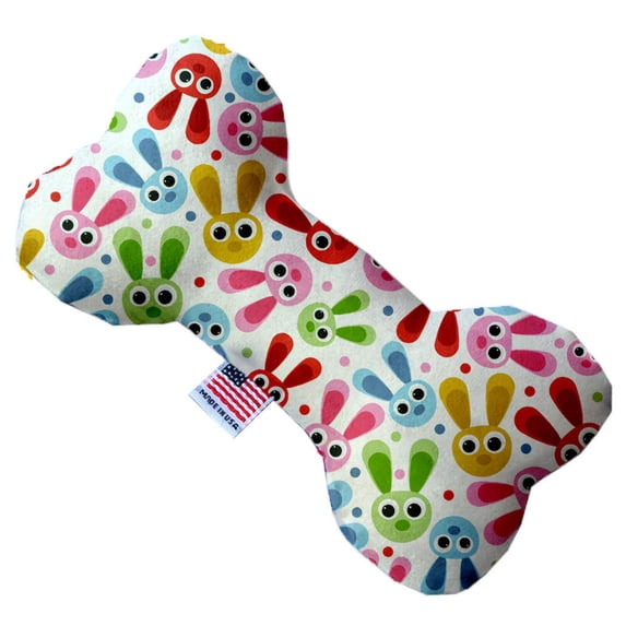 Mirage Pet 1166-SFTYBN6 Funny Bunnies 6 in. Stuffing Free Bone Dog Toy