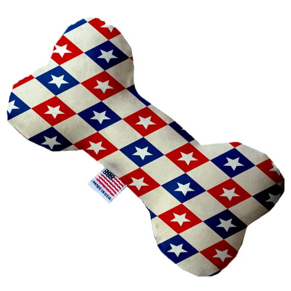 Pet and Dog Plush Heart or Bone Toy, "Independence Day Group" (Available in different sizes, and 9 different pattern options!)
