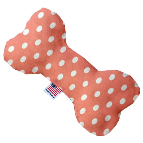 Pet and Dog Plush Heart or Bone Toy, "Polka Dots Group" (Available in different sizes, and 6 different pattern options!)
