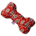 thumbnail image 1 of Pet and Dog Plush Heart or Bone Toy, "Santa Group" (Available in different sizes, and 8 different pattern options!), 1 of 10