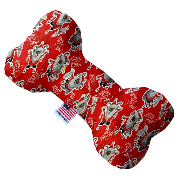 Pet and Dog Plush Heart or Bone Toy, "Santa Group" (Available in different sizes, and 8 different pattern options!)
