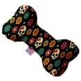 thumbnail image 1 of Pet and Dog Plush Heart or Bone Toy, "Skulls Group" (Available in different sizes, and 12 different pattern options!), 1 of 10