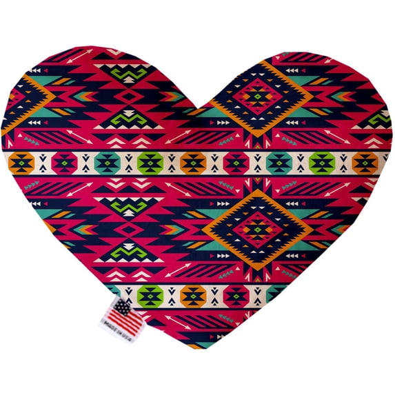 Pet and Dog Plush Heart or Bone Toy, "Southwestern Group" (Available in different sizes, and 12 different pattern options!)