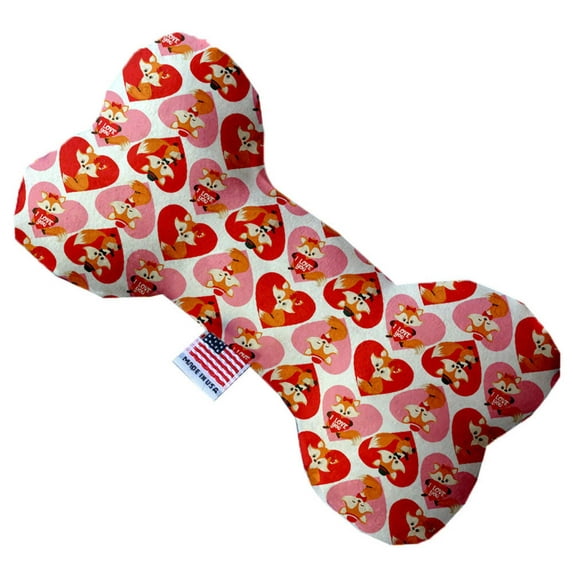 Pet and Dog Plush Heart or Bone Toy, "Valentine's Day Friends Group" (Available in different size, and 7 different patterns!)