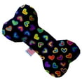 thumbnail image 1 of Pet and Dog Plush Heart or Bone Toy, "Valentine's Day Group" (Available in different sizes, and 8 different pattern options!), 1 of 11