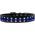thumbnail image 1 of Pet and Dog Spike Collar, "Double Crystal  Blue Spikes", 1 of 5