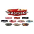 thumbnail image 1 of Pet and Dog Spike Collar, "Double Crystal  Spikes", 1 of 10