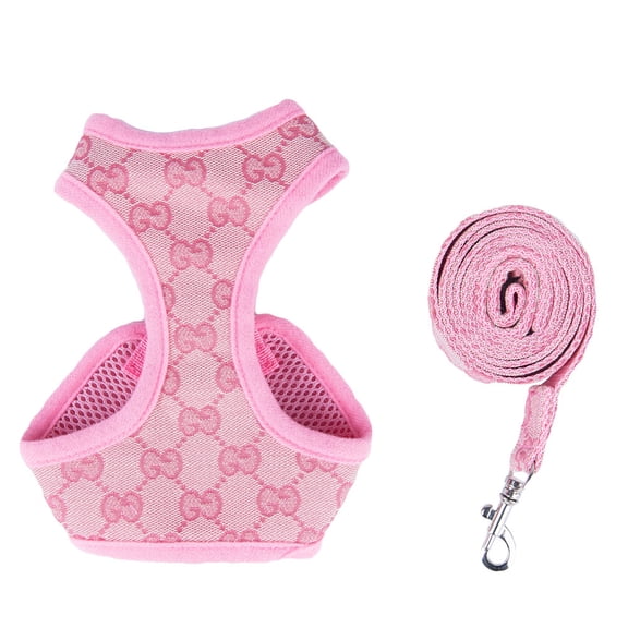 Pet chest and back anti strangulation dog leash set for walking dogs, adjustable chest and back for cats