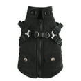 thumbnail image 1 of Pet chest and back style dog clothing zipper jacket pet dog winter clothing, chest strap design pet dog coat outdoor small dog warm clothing small and medium-sized dog clothing, 1 of 6