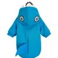 thumbnail image 1 of Pet clothes: Dog and cat hooded sweatshirt with velvet Warm and comfortable, shark shape is unique and fashionable, simple and g (Blue,XXS), 1 of 7