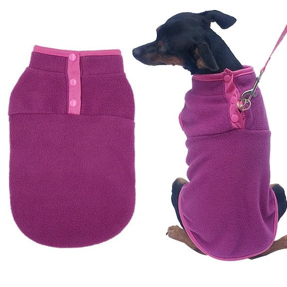 Pet clothes Dog clothes Light fleece sleeveless Pet clothes Dog winter warm sweater
