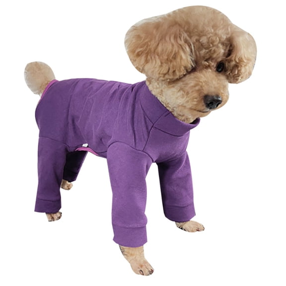 Pet clothes Pet four foot base coat Dog winter warm long sleeve clothes,l