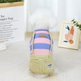 thumbnail image 1 of Pet clothing dog clothes new cat pet dress wide stripe back pants in spring Pet Vest DOPI, 1 of 4