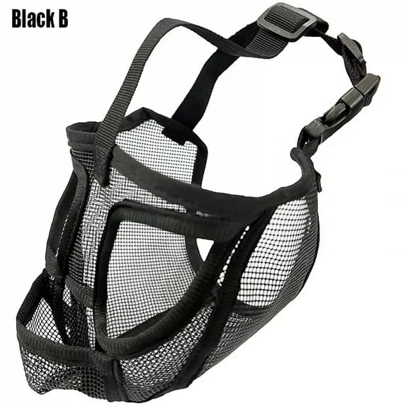 Pet dog mask, bulldog mask, short mouth dog anti-biting, anti-eating,anti-barking,adjustable,breathable,universal pet supplies