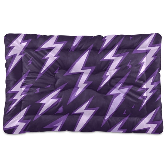 Pet floor mats: stain-resistant and soft and comfortable, universal for household pets, cats and dogs, easy to clean and a variety of sizes to choose from. Dark Purple Flash Pattern