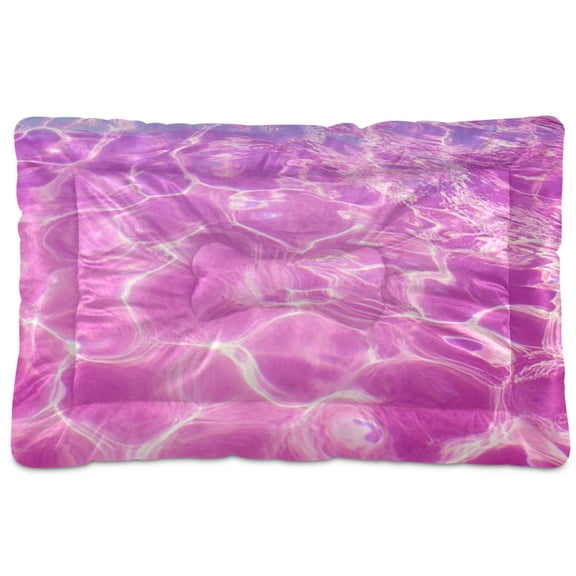 Pet floor mats: stain-resistant and soft and comfortable, universal for household pets, cats and dogs, easy to clean and a variety of sizes to choose from. Pink Blue Water Ripple