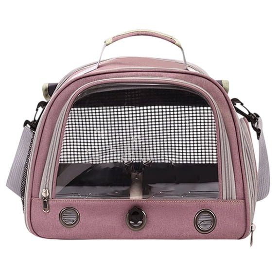 Pet for Small Animals Multifunctional Bag with Feeder Cups Tray Portable Breathable for Birds Parrots and Small