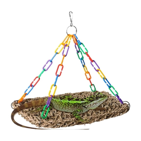 Pet hammock, aquatic plant woven hammock, parrot hammock