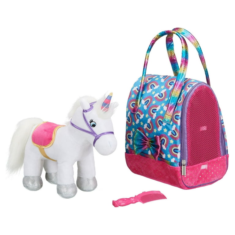 Unicorn Plush Backpack Cute Colorful Pony Animals Shoulder Bag