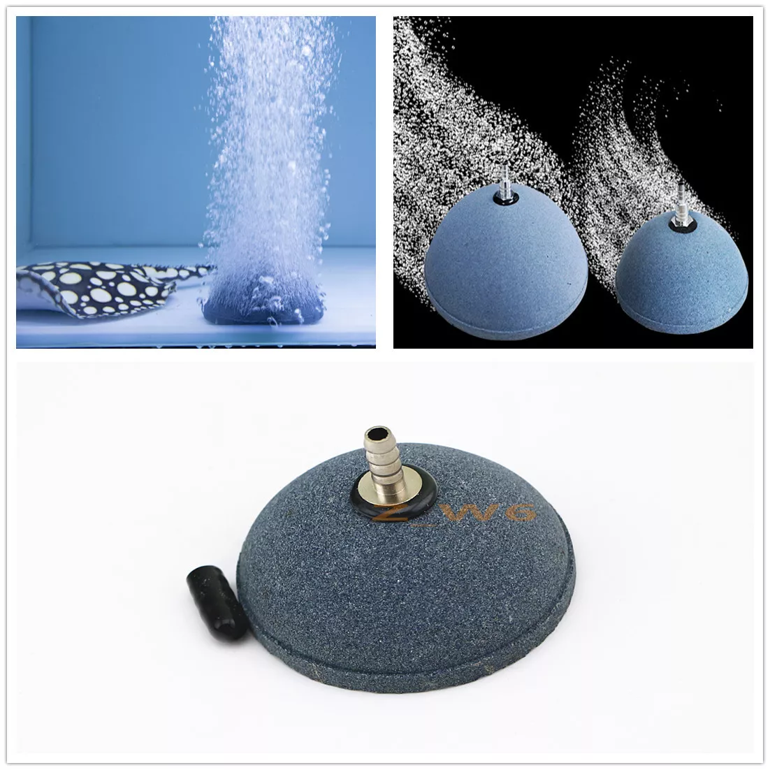 Pet kare - 60MM Air Stone Bubble Disk Aerator Aquarium Fish Tank Pump Hydroponic Oxygen