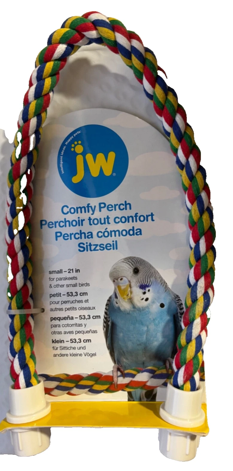 Pet kare - Booda Byrdy Comfy Flexible Perch Bird 21" X5/8 Small Preening Bird Toy Rope bend