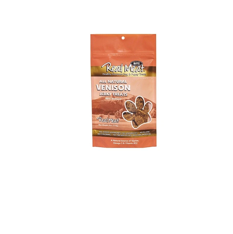 Pet kare - REAL MEAT Treats Venison for Dog Puppy Finest free range 4 oz