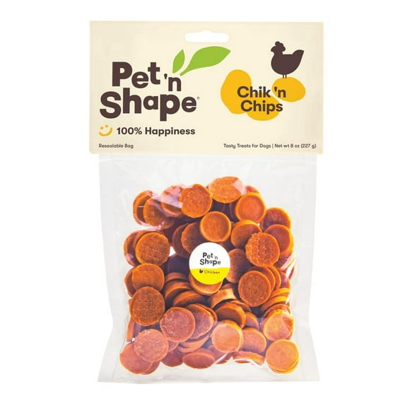 Pet 'n Shape Chik 'n Chips - All Natural Dog Treats, 8 Oz