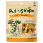 Pet n Shape Chik n Rice Dumbbells Dog Treats - 8 Ounce
