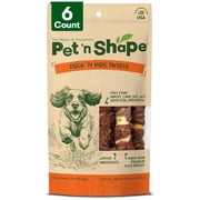Pet 'n Shape Hide Twists – Duck Wrapped Rawhide Dog Treats - Large Twist - 6 Count