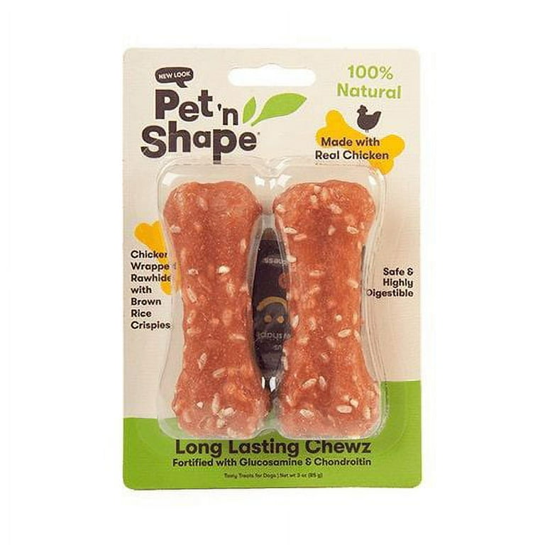 Pet n Shape Long Lasting Chewz Bone Dog Treats Packaged 4 Long 2 Pack