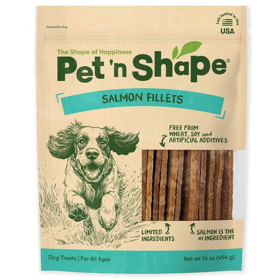 Pet 'n Shape Salmon Fillets, 16 oz - Healthy, Protein Rich Treats for Dogs