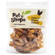 Pet 'n Shape Sweet Potato Chews – Natural Duck Wrapped Sweet Potato Dog Treats - 8 Ounce