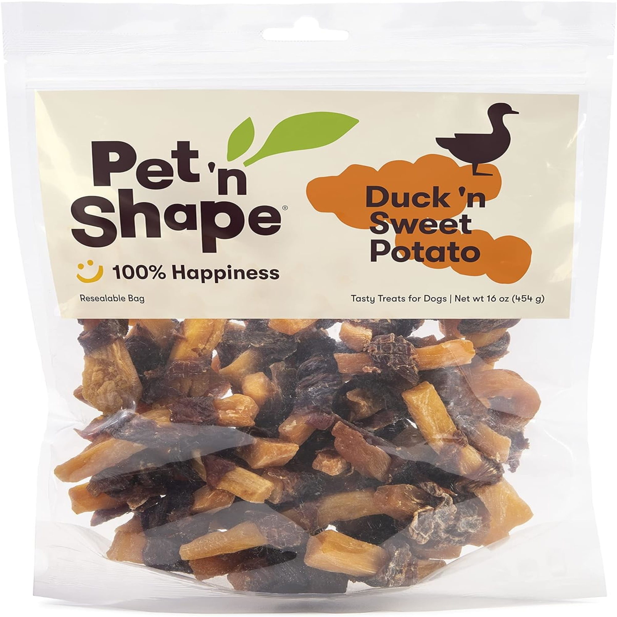 Pet 'n Shape Duck 'n Sweet Potato Dog Treats, 17 oz. Resealable Bag