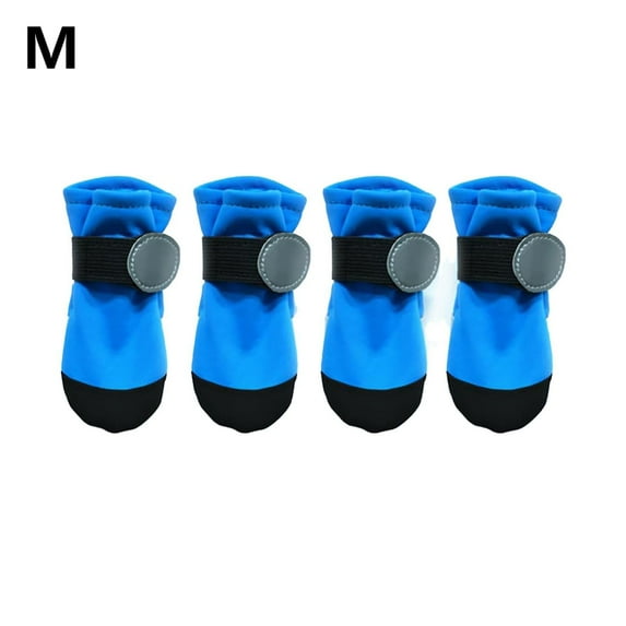 Pet's Clothes Christmas Shoes Slip Reflective Rain Boots For Outdoor Walking All Weather Durable Traction Sole Design