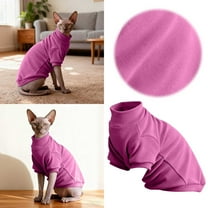 Pet's Clothes Christmas Sphynx Cat Turtleneck Sweatshirt Soft Warm Hairless Cat Sweater For Indoor Outdoor Stylish Pullover Apparel For Sphynx Cats (Color Size)
