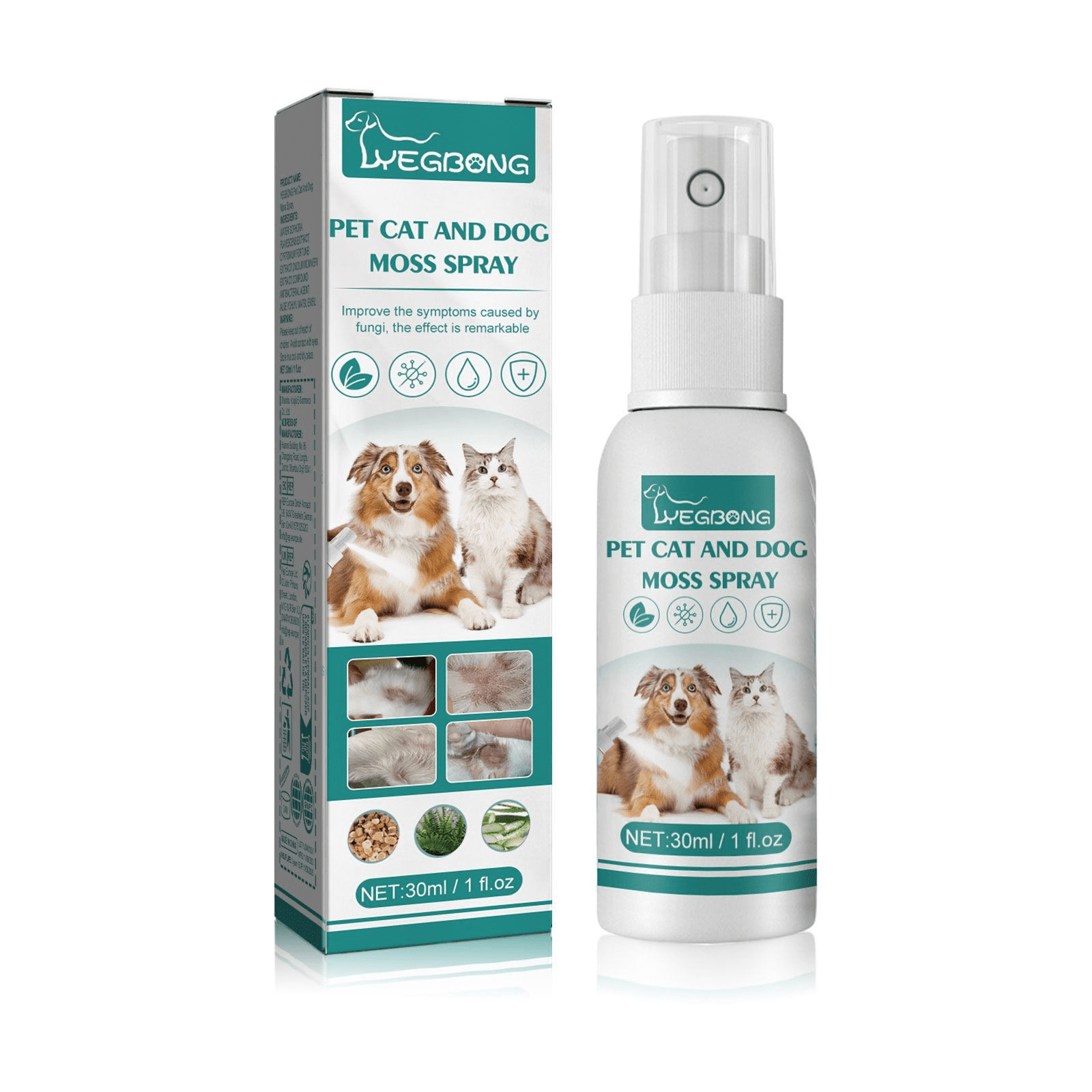 Pet skin medicine spray for cats and dogs to remove mites, itching ...