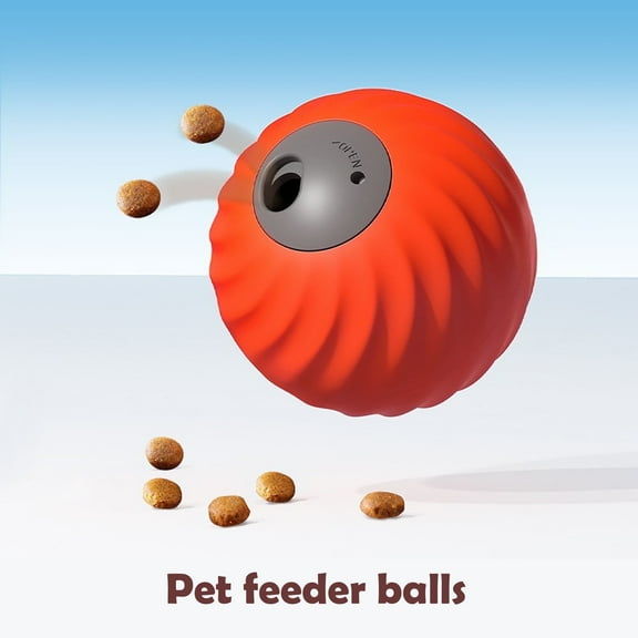 Pet Smart Feding Ball,Automatic Feder Interactve Fede, Snack Distnibution, Eaking Ba,Roling Feeding,Eating While Playing, Suitabl For Smaland Mediumsized Dogs/Cats (2.83inc Diameter)