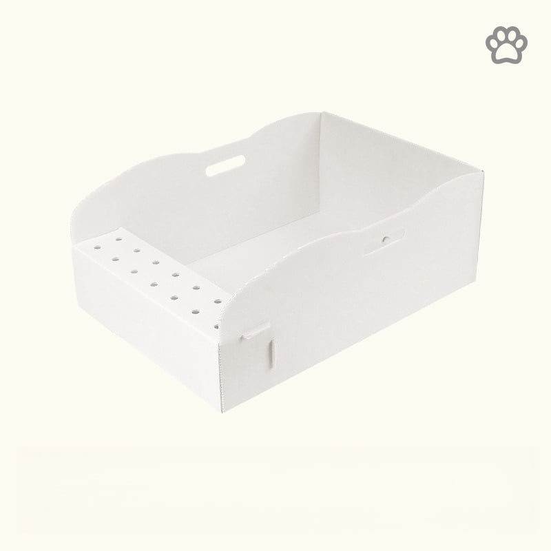 Pet supplies disposable cat litter box PP foldable waterproof cat litter boxenvironmentally friendlymaterial large cat litterbox