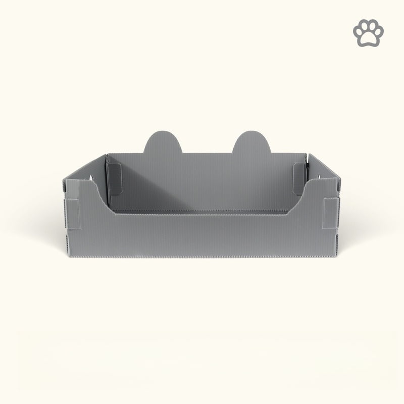 Pet supplies disposable cat litter box PP foldable waterproof cat litter boxenvironmentally friendlymaterial large cat litterbox