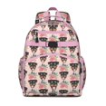 thumbnail image 1 of Pet-themed backpack with puppy and paw motifs, lightweight backpack, practical backpack for school or gifting, 1 of 6