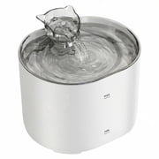 Ouxumoll Cat Fountains for Drinking,74Oz/2.2L Pet Cat Water Fountain, Corded Automatic Water Dispenser for Cats Dog