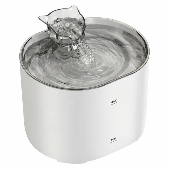 Pet water dispenser - intelligent sensor for cat drinking water - automatic continuous filtration of fresh water