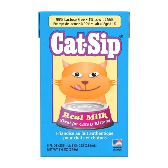 PetAg Cat-Sip® Milk Treat for Cats & Kittens, 8 fl oz.
