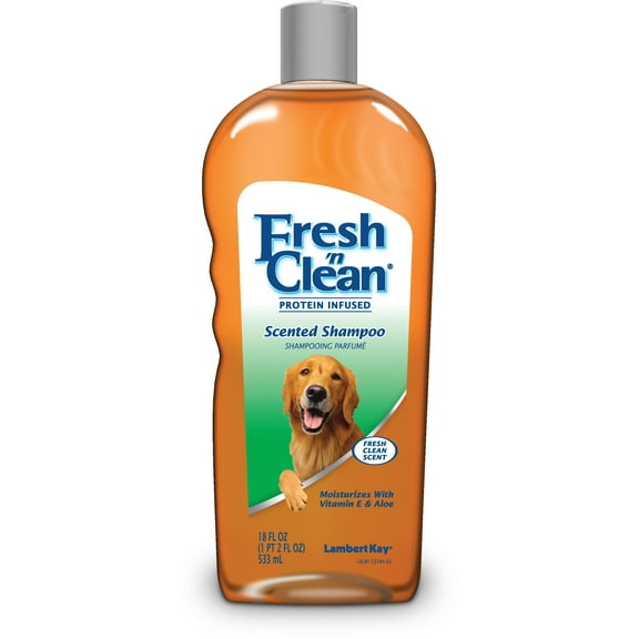PetAg Fresh 'n Clean Moisturizing Scented Shampoo for Dogs - For Manageable & Shiny Dog Hair - Classic Fresh Scent 18 oz