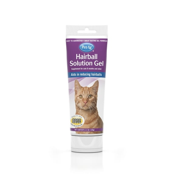 PetAg Hairball Solution Gel Supplement for Cats - 3.5 oz
