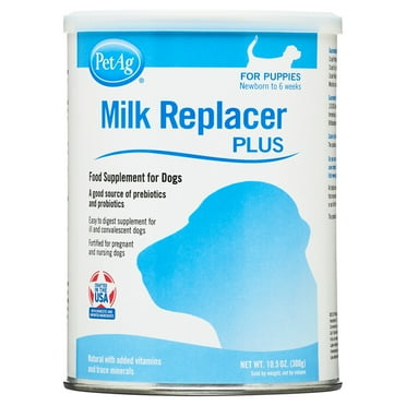 PetAg Milk Replacer Plus for Neonate Newborn Dogs and Puppies, 10.5 oz