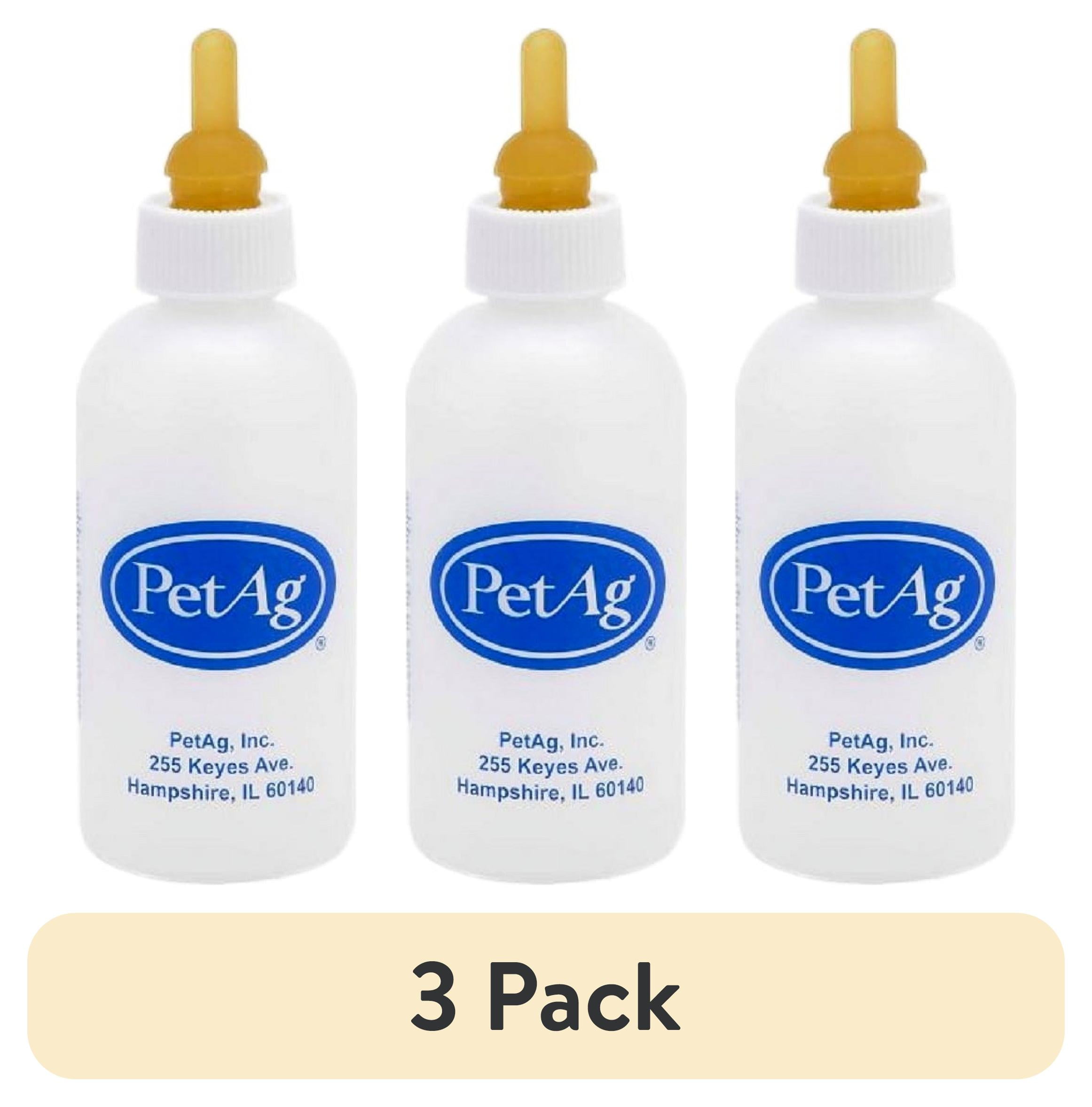 (3 pack) PetAg Nurser Bottle for Kittens and Puppies, Cats and Dogs