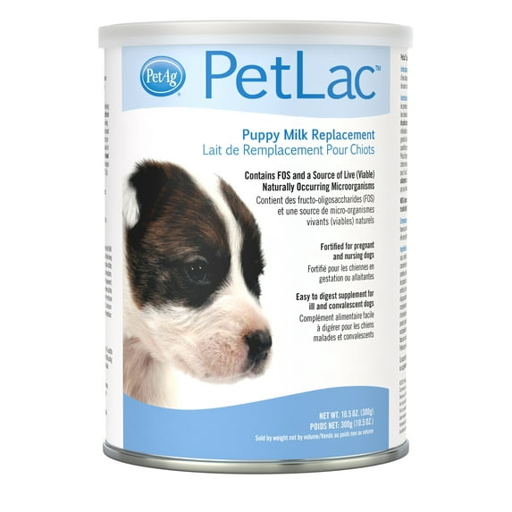 PetAg Petlac Milk Powder for Puppies - Puppy Formula Milk Replacement with Vitamins, Minerals, and Amino Acids -10.5 oz